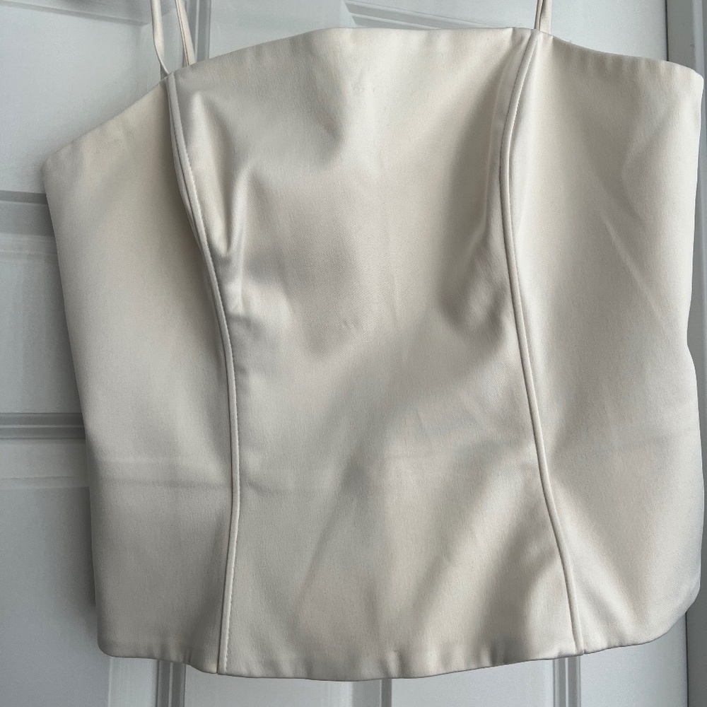 Satin Back Zip Dress Top